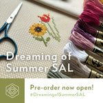 Load image into Gallery viewer, Dreaming of Summer SAL - **Pre-Order PDF + Fabric and Floss pack**
