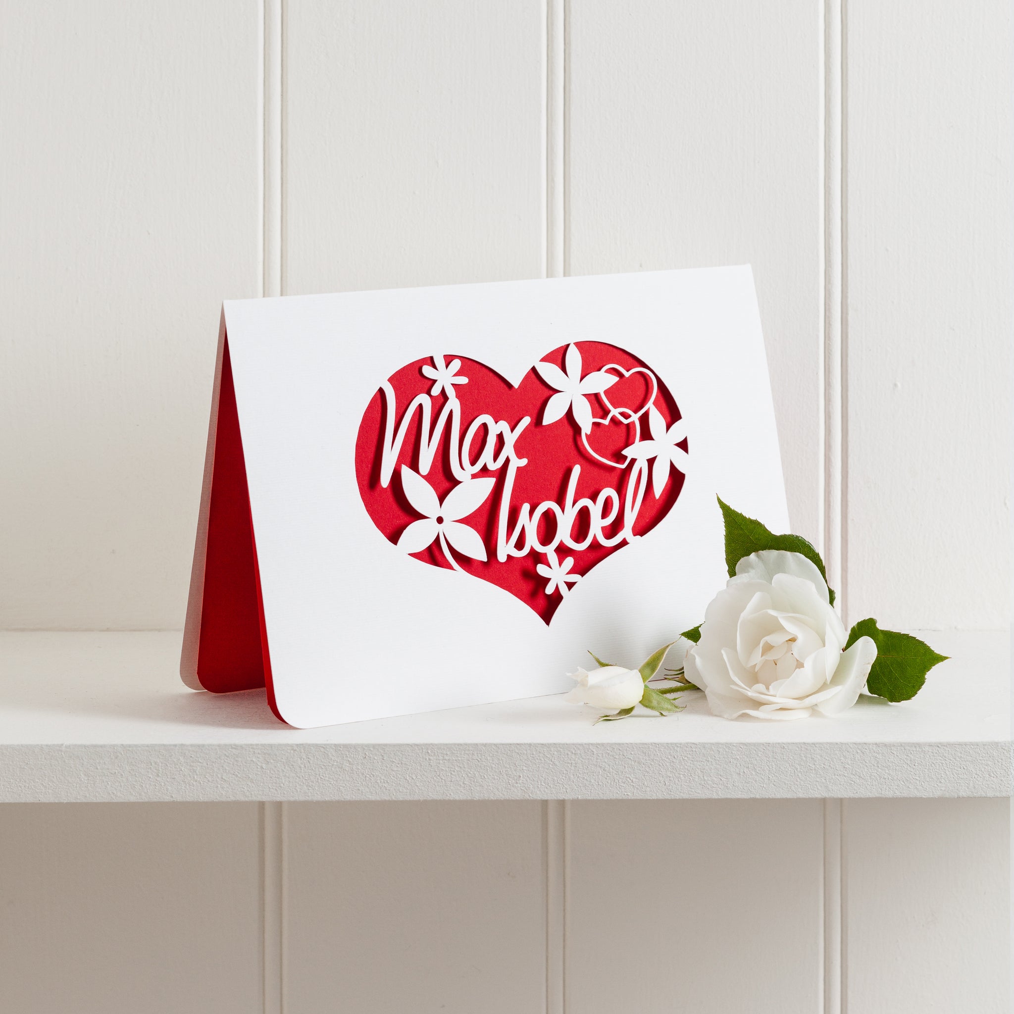 Love Couple Papercut Card