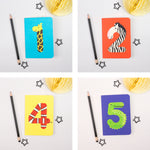 Load image into Gallery viewer, 2 - Zebra Animal Number Card
