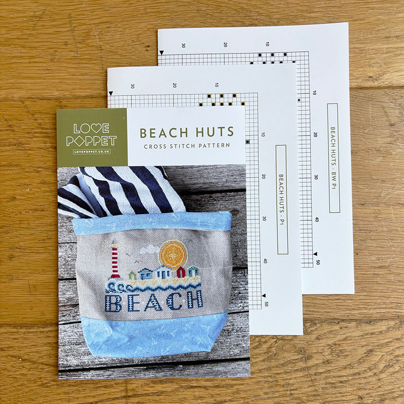 Beach Huts - PDF Pattern