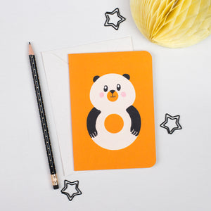8 - Panda Animal Number Card
