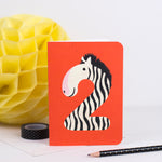 Load image into Gallery viewer, 2 - Zebra Animal Number Card

