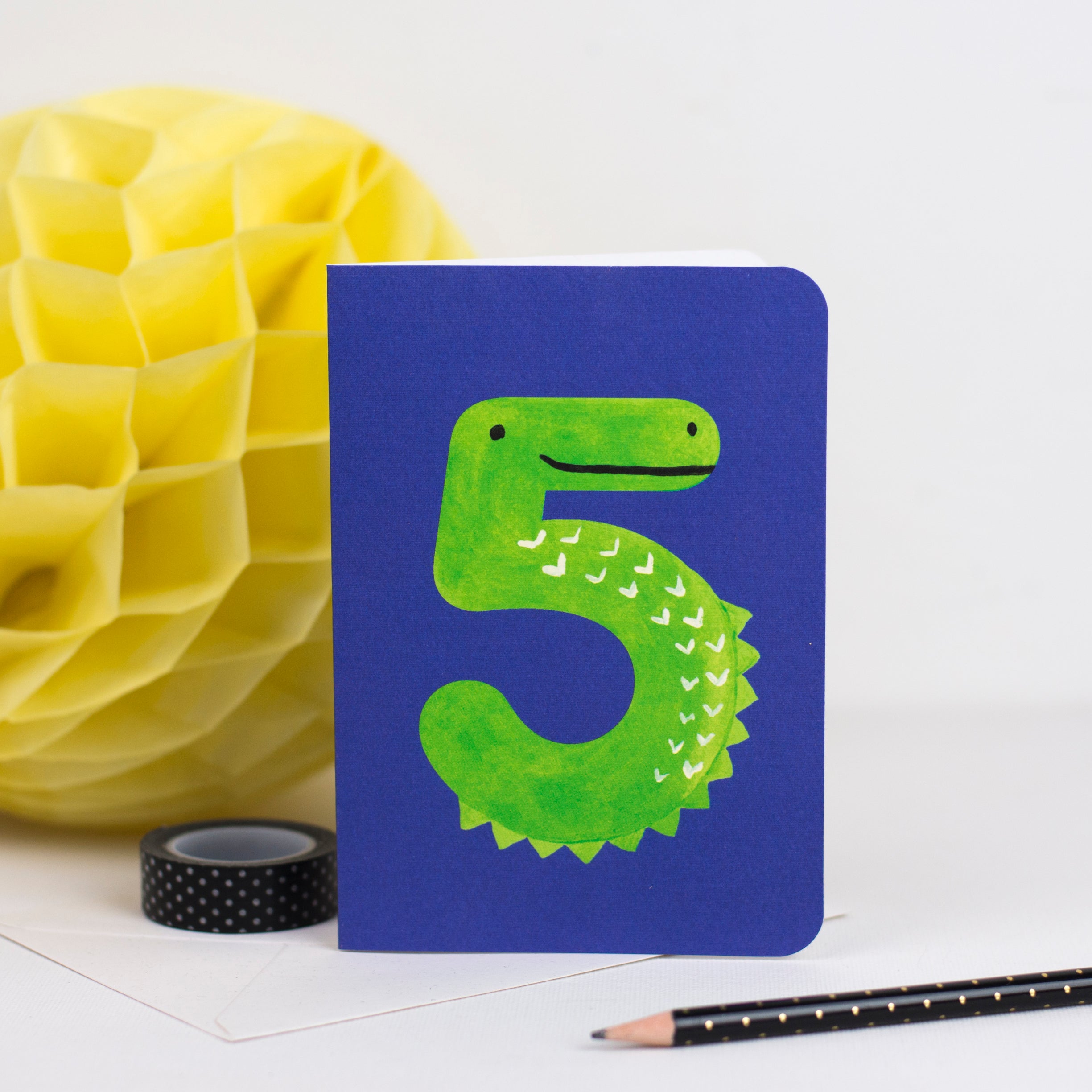 5 - Crocodile Animal Number Card