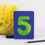 Load image into Gallery viewer, 5 - Crocodile Animal Number Card
