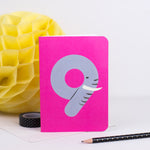 Load image into Gallery viewer, 9 - Elephant Animal Number Card
