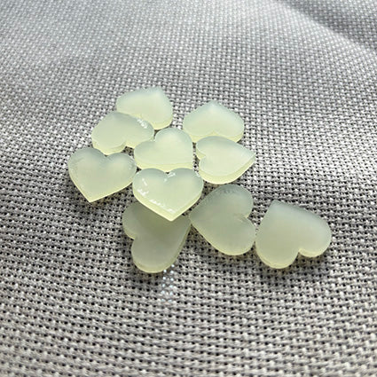 Frosted Acrylic Heart Pack - Lemon Sorbet