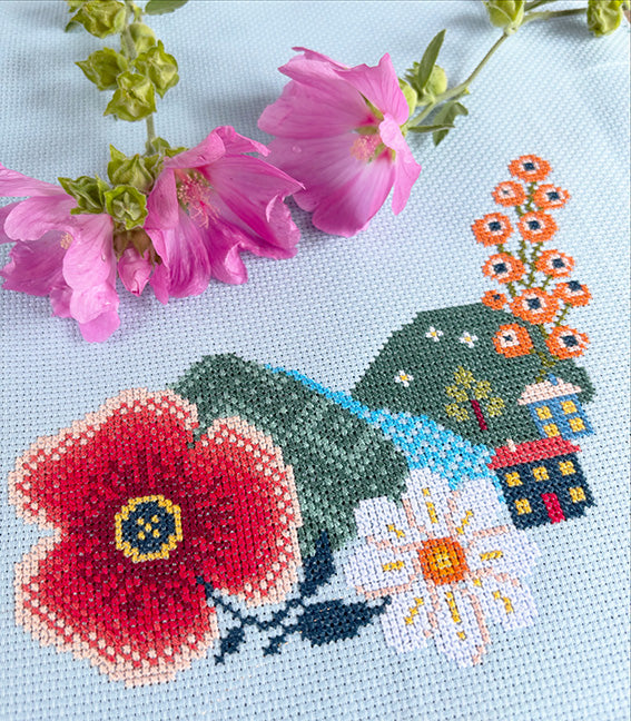 Summer 25 Mystery SAL - PDF's + Fabric and Floss Pack