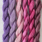 Load image into Gallery viewer, Lilac Blush - Perle 12 Cotton Thread (6 Colour Pack)
