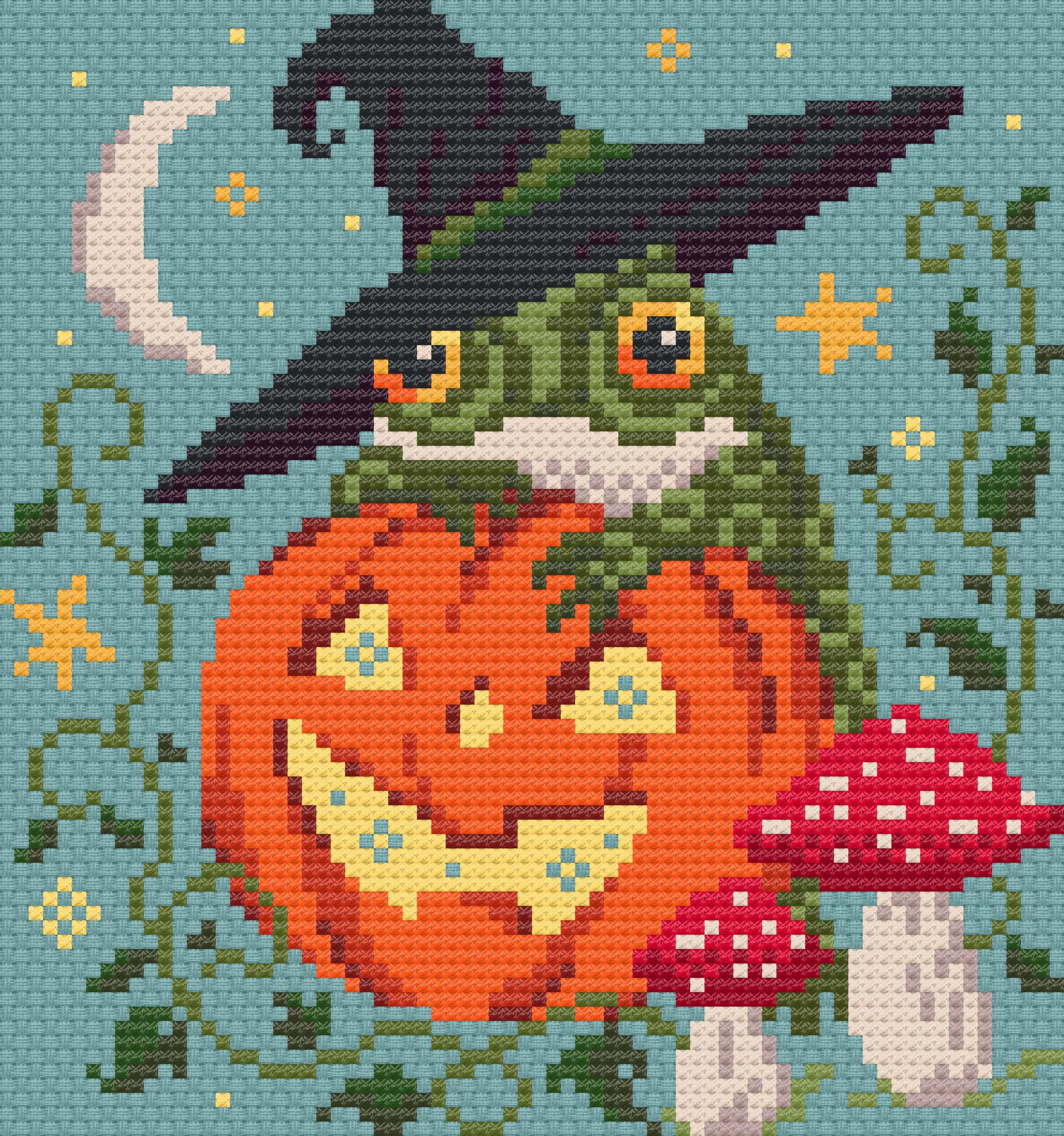 Pumpkin Toad - Printed Pattern