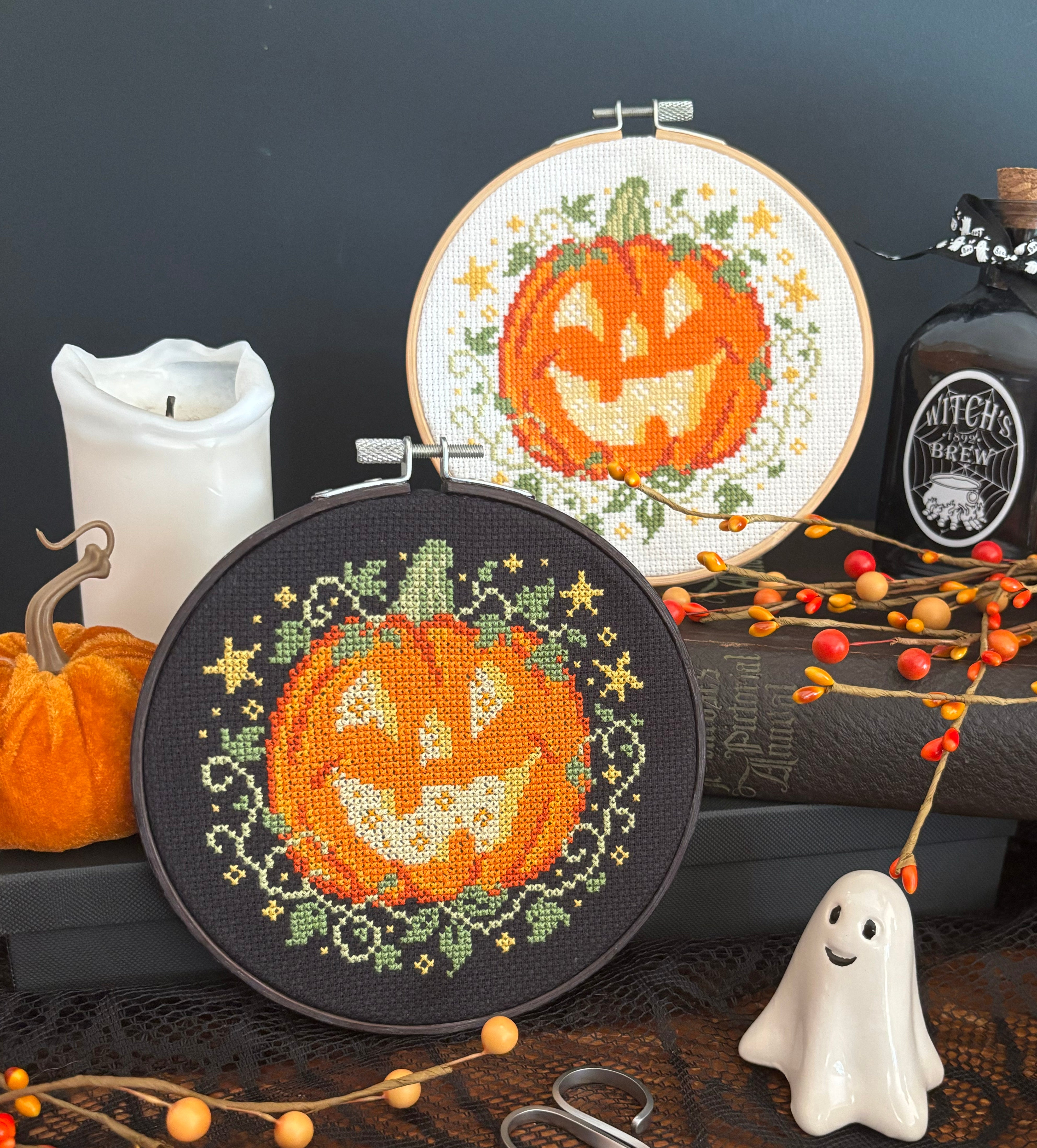 Pumpkin and Stars - Printed Chart