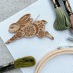 Load image into Gallery viewer, Leaping Hare - Magnetic Needle Minder
