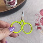 Load image into Gallery viewer, Big Ring Scissors - Lemon Yellow
