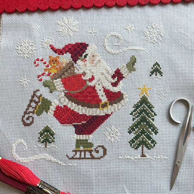 Skating Santa - Printed Chart