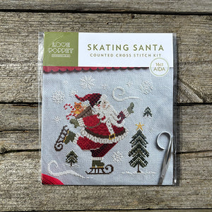Skating Santa - Cross Stitch Kit