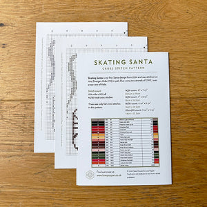 Skating Santa - Printed Chart
