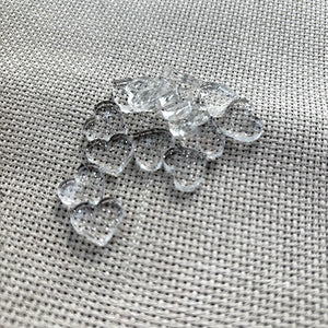 Sparkly Acrylic Small Heart Pack - Stars