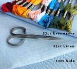 Load image into Gallery viewer, Summer 25 Mystery SAL - PDF&#39;s + Fabric and Floss Pack
