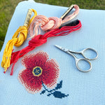 Load image into Gallery viewer, Summer 25 Mystery SAL - PDF&#39;s + Fabric and Floss Pack
