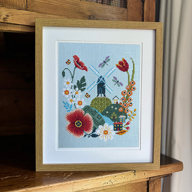 Windmill & Flowers - PDF Pattern – love poppet