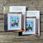 Load image into Gallery viewer, Windmill &amp; Flowers - Cross Stitch Kit
