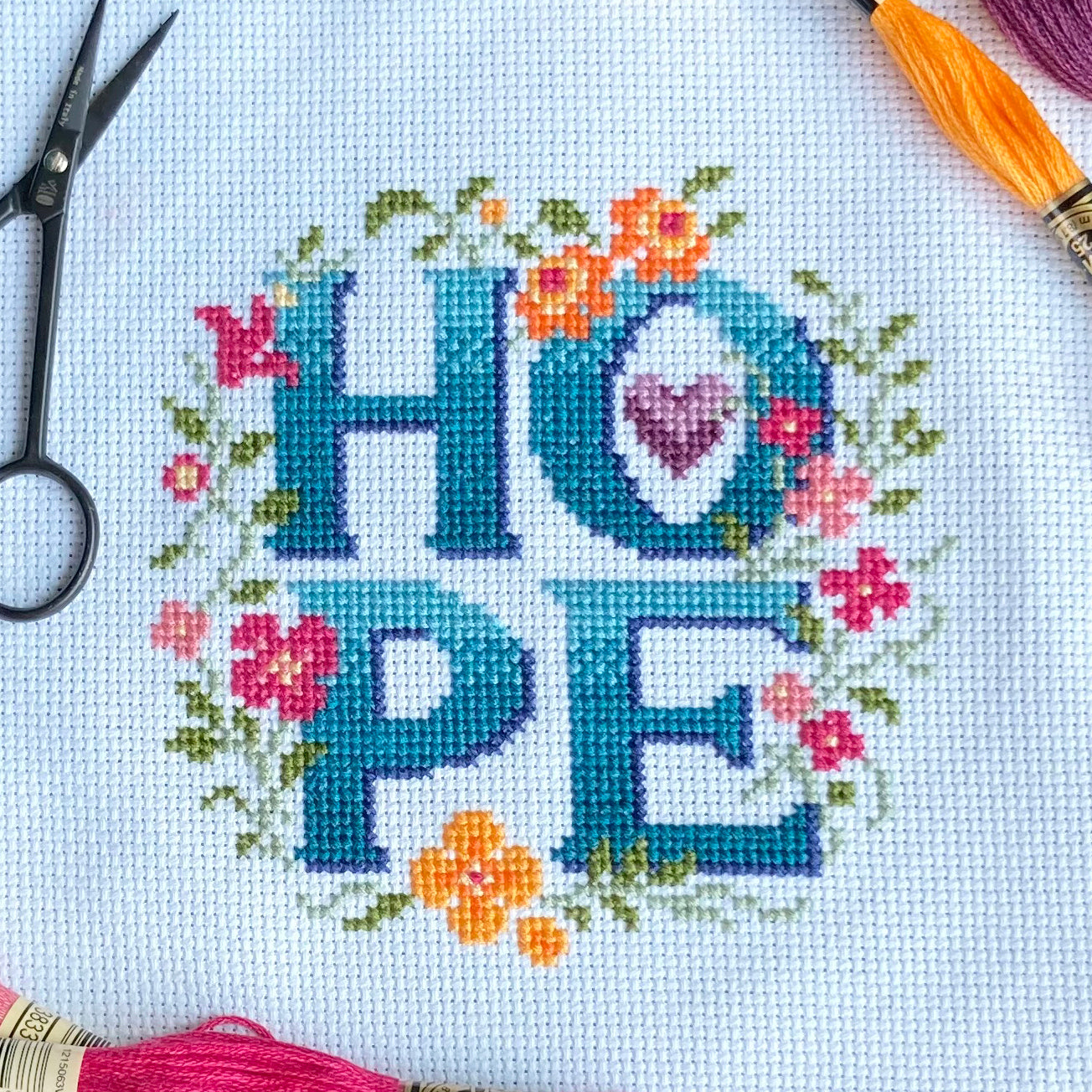 Hope - A Four Letter Floral - PDF Pattern