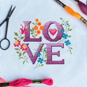 Love - A Four Letter Floral - PDF Pattern