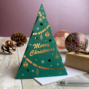 Luxury 3D Christmas Tree Card