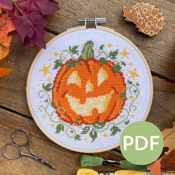 Pumpkin and Stars - PDF Pattern